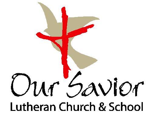 Our Savior Lutheran Church & School vertical color logo