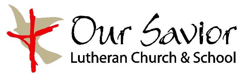 Our Savior Lutheran Church & School horizontal color logo