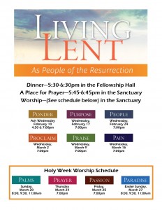 Lenten Supper, A Place for Prayer & Worship @ Our Savior Lutheran Church & School | Excelsior | Minnesota | United States