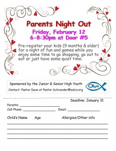 Parents Night Out 2-2016