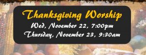 Thanksgiving Eve Worship @ Our Savior Lutheran Church | Excelsior | Minnesota | United States