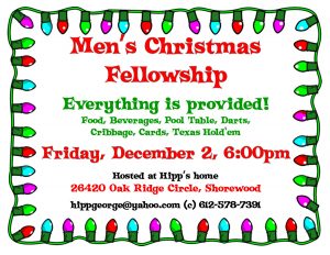 Men's Christmas Fellowship @ Excelsior | Minnesota | United States