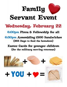 363 Servant Event poster