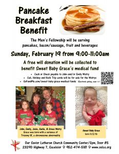 Pancake Breakfast Benefit for Sweet Baby Grace