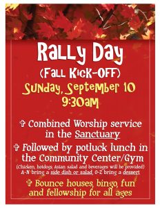 Rally Day (Fall Kick-Off) @ Excelsior | Minnesota | United States