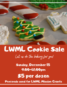 LWML Christmas Cookie Sale