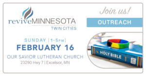 Revive Minnesota at Our Savior @ Sanctuary, Doors #2, 3