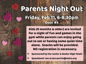 Parents Night Out @ Community Center, Door #5