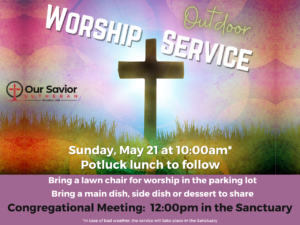 Single Outdoor Worship Service & Potluck