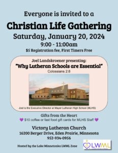 LWML Christian Life Gathering @ Victory Lutheran Church