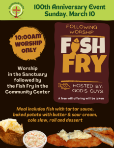 Single 10:00am Service & Fish Fry @ Sanctuary, Doors #2 and #3